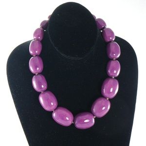 KAZURI Charleston Violet' 18 in Handmade Necklace